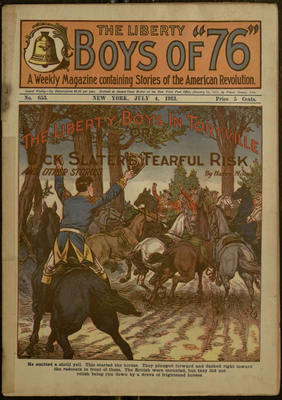 Book Cover For The Liberty Boys of 76 653 - The Liberty Boys in Toryville