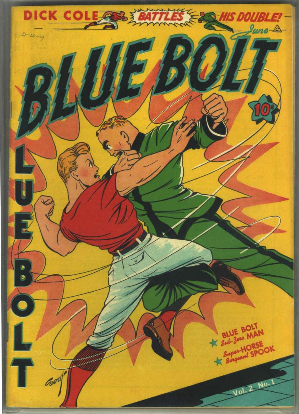 Comic Book Cover For Blue Bolt v2 1