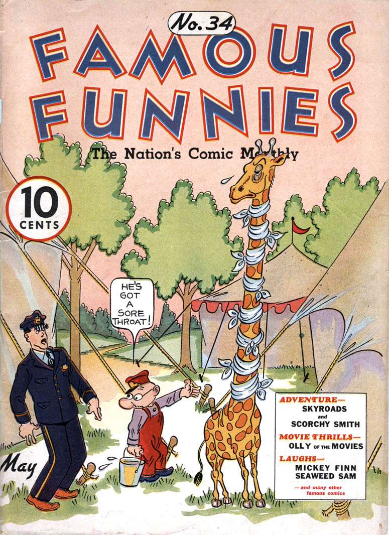 Comic Book Cover For Famous Funnies 34