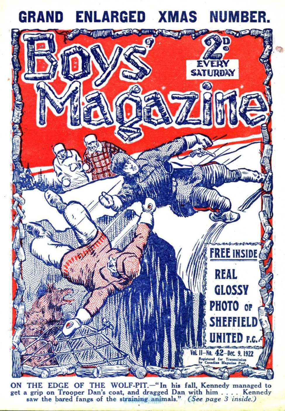 Comic Book Cover For Boys' Magazine 42