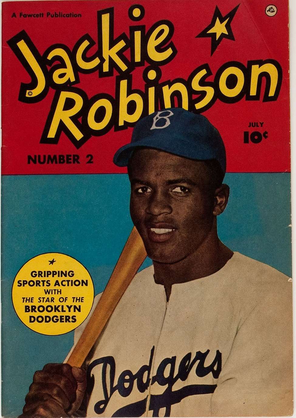 Comic Book Cover For Jackie Robinson 2