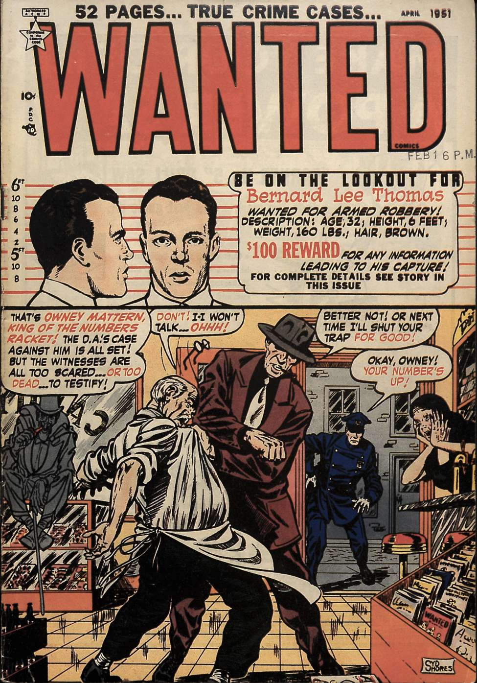Book Cover For Wanted Comics 36 (alt) - Version 2