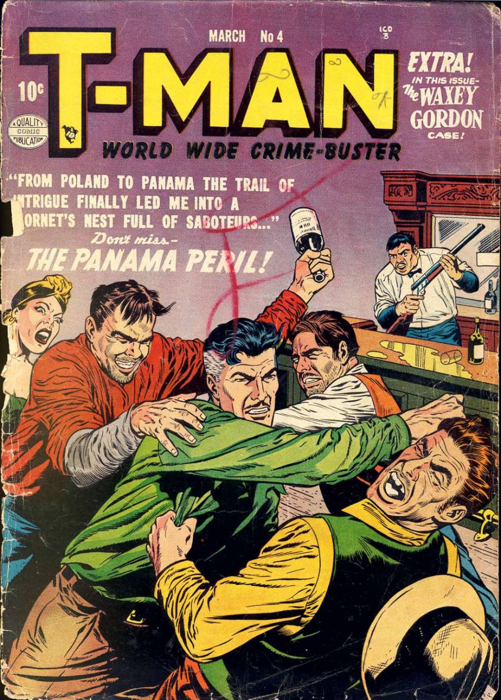 Comic Book Cover For T-Man 4