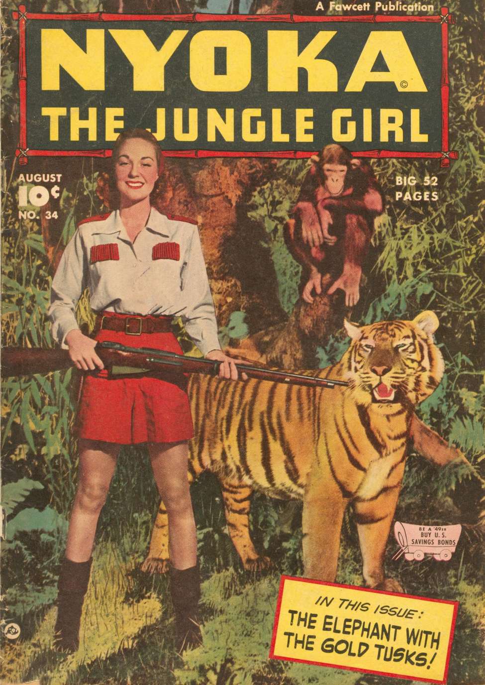 Comic Book Cover For Nyoka the Jungle Girl 34 - Version 2