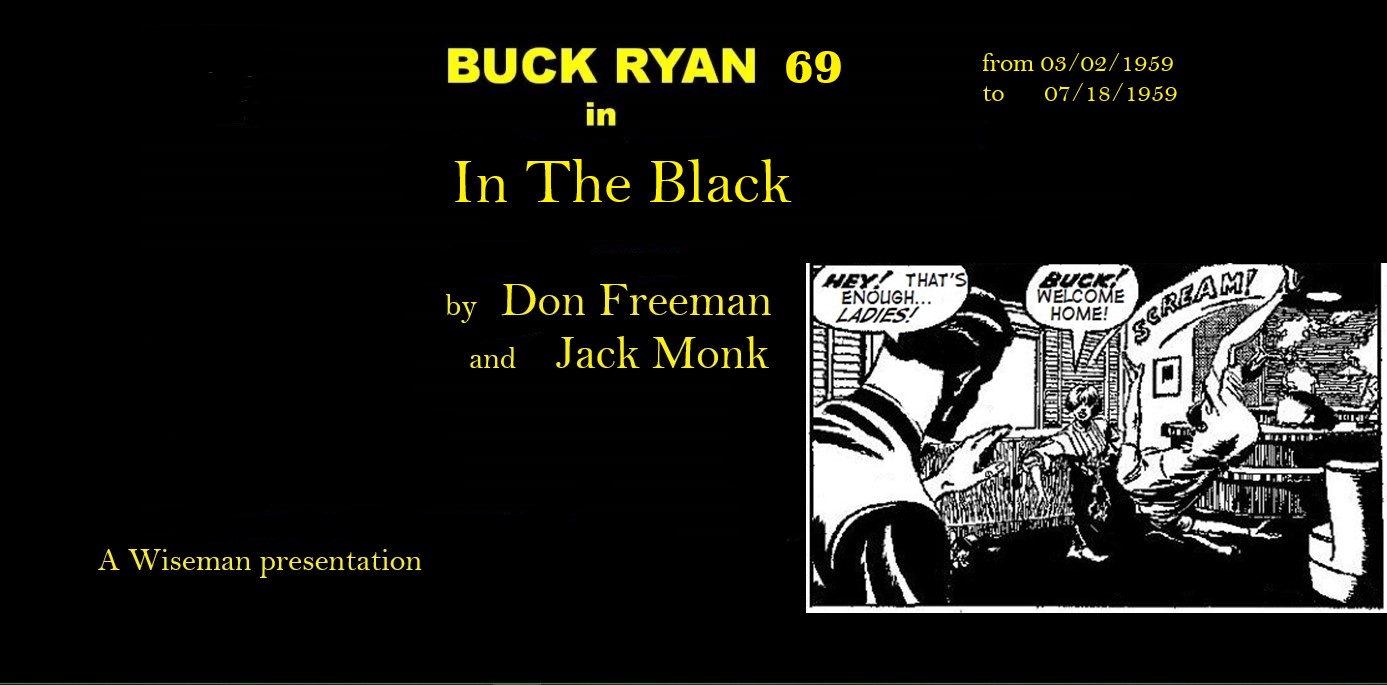 Book Cover For Buck Ryan 69 - In The Black