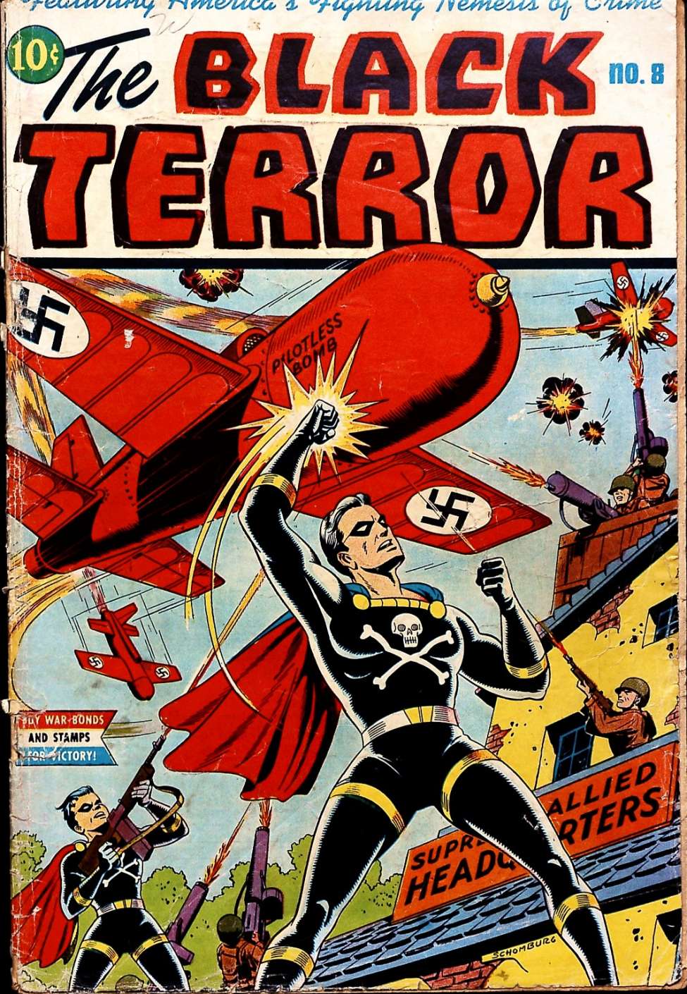 Comic Book Cover For The Black Terror 8