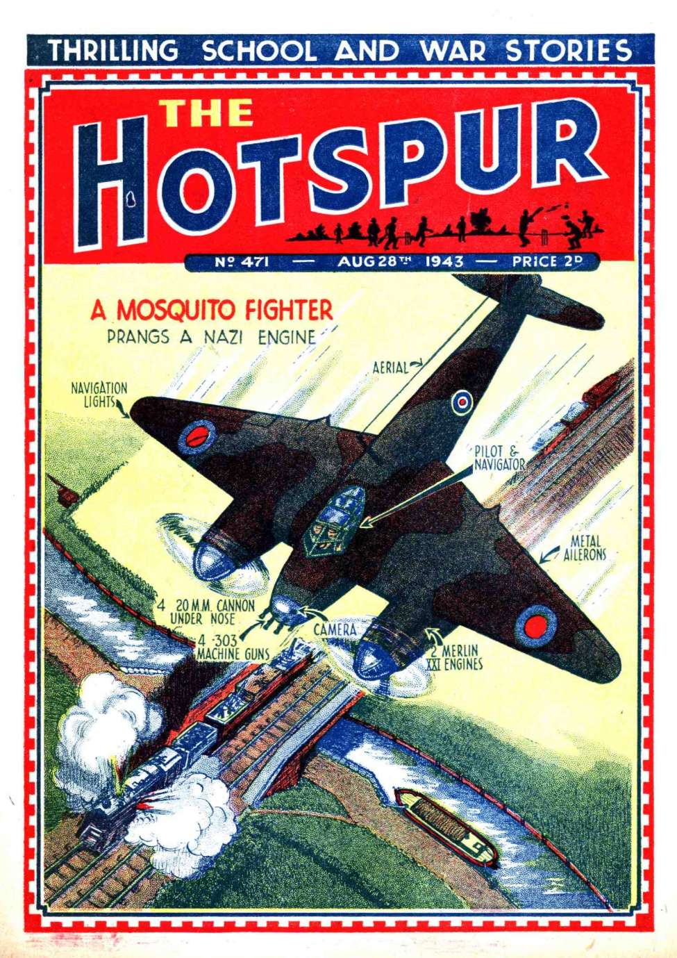 Comic Book Cover For The Hotspur 471