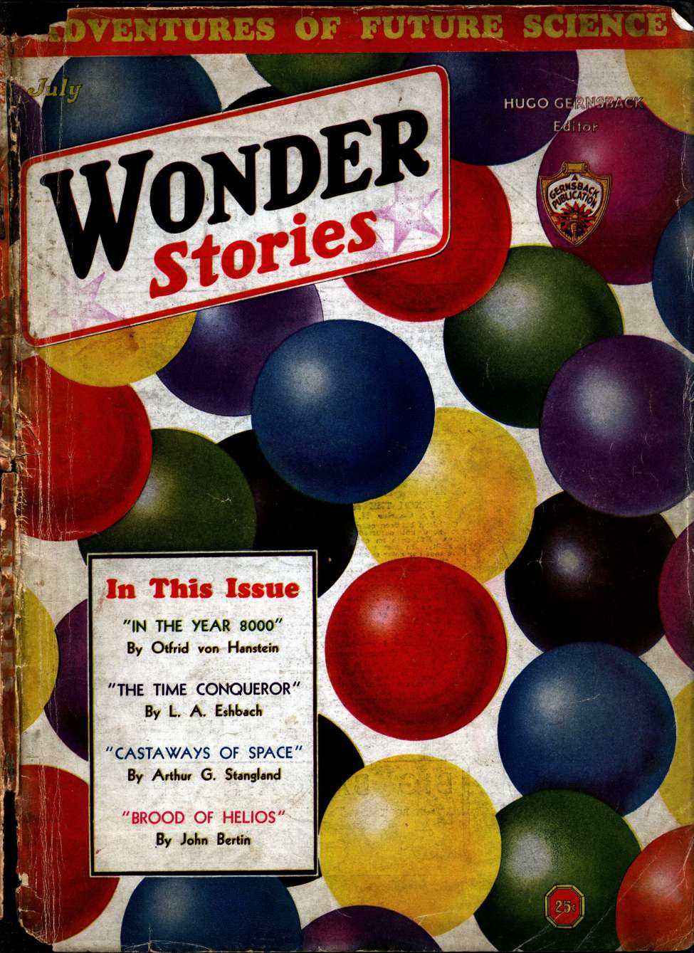 Book Cover For Wonder Stories v4 2 - In the Year 8000 - Otfrid von Hanstein