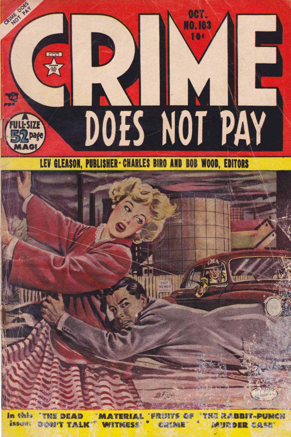 Comic Book Cover For Crime Does Not Pay 103