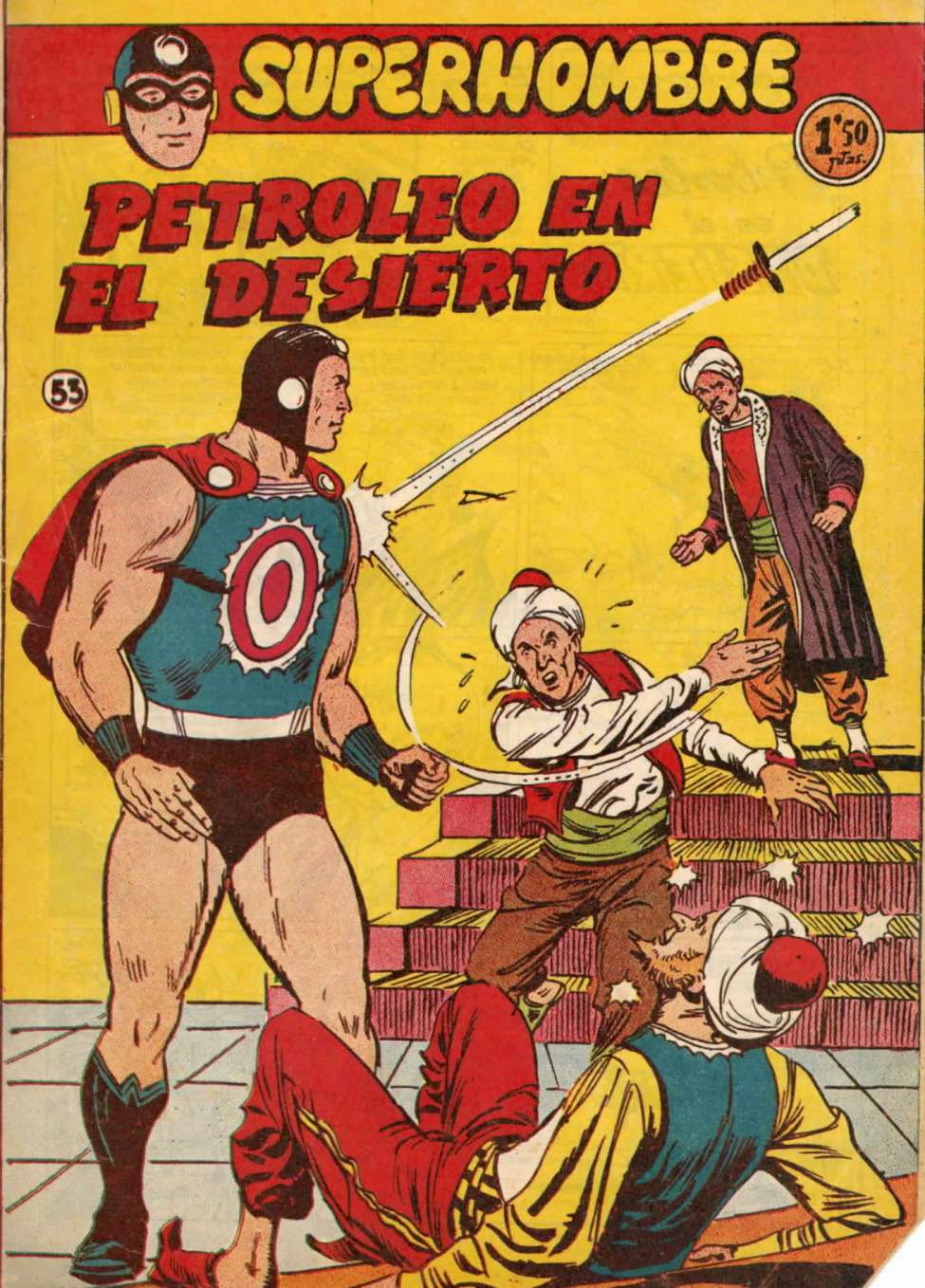 Comic Book Cover For SuperHombre 53 Petroleo en el desierto