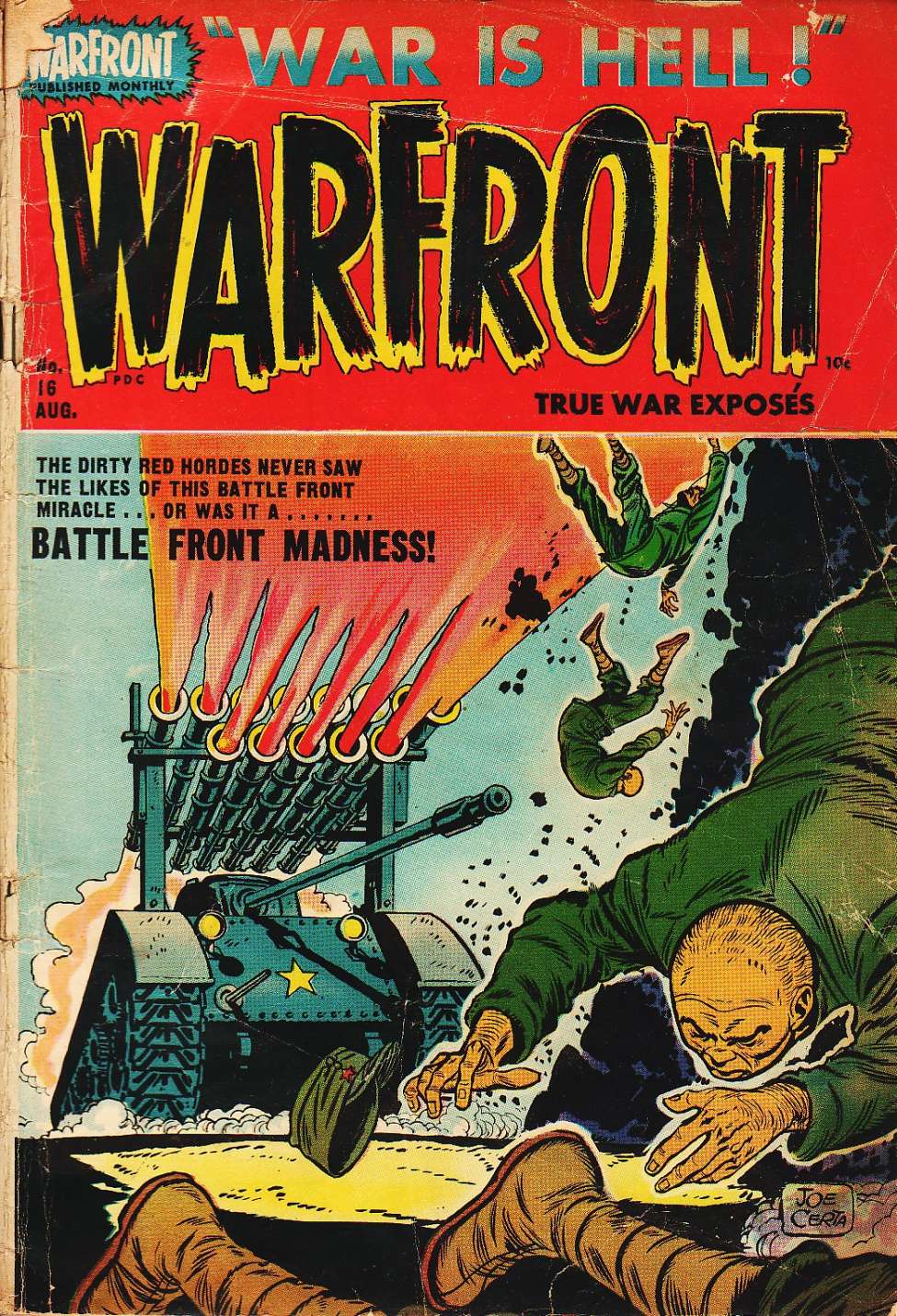Comic Book Cover For Warfront 16