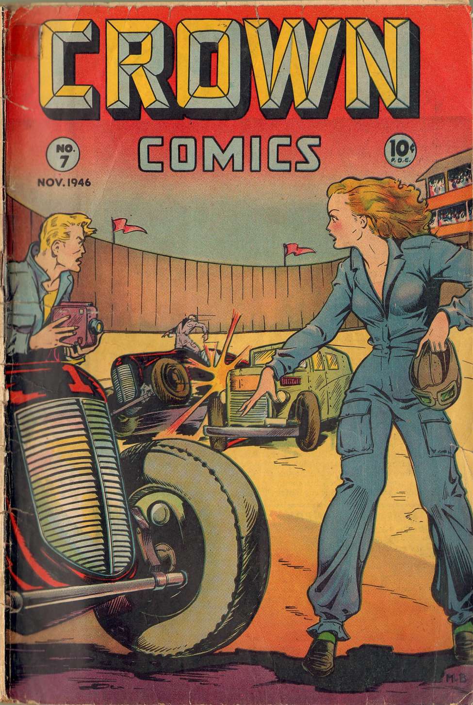 Comic Book Cover For Crown Comics 7 - Version 1