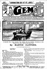 Large Thumbnail For The Gem v2 175 - The Schoolboy Castaways