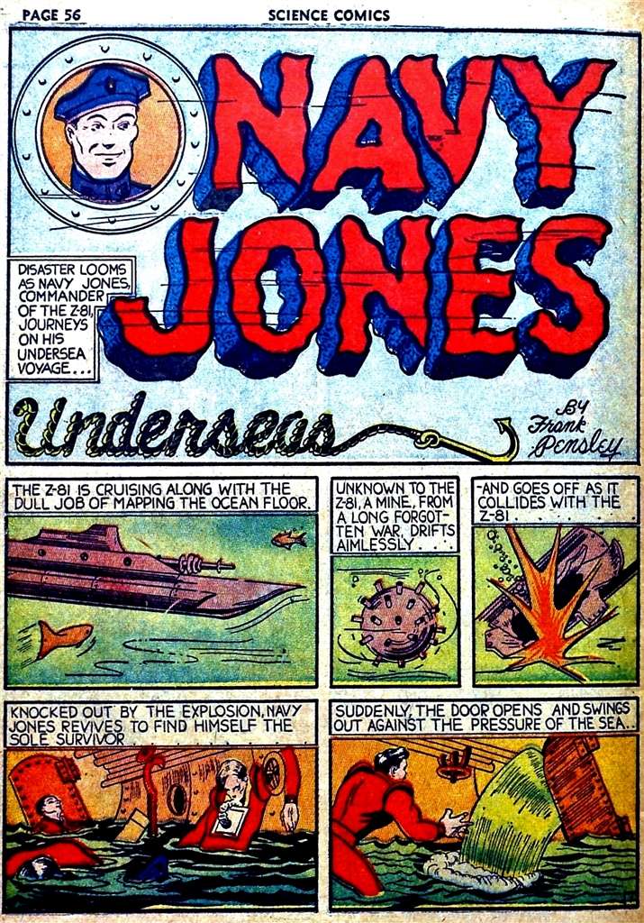 Comic Book Cover For Navy Jones Compilation Fox Feature Syndicate
