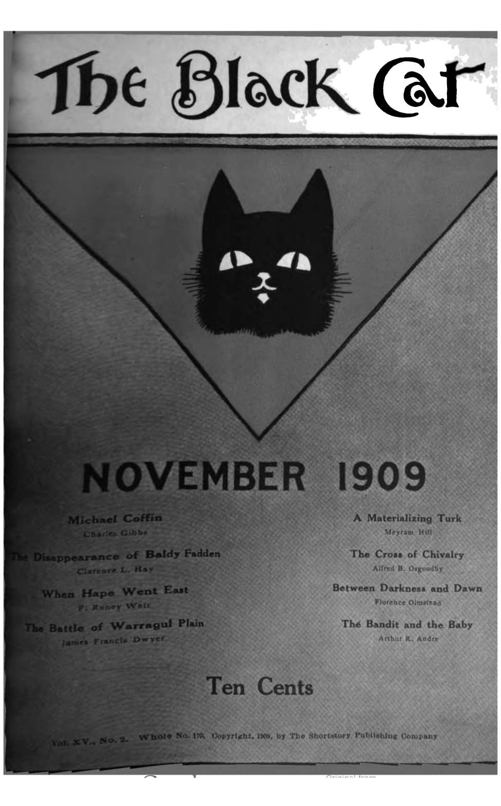 Book Cover For The Black Cat v15 2 - Michael Coffin - Charles Gibbs