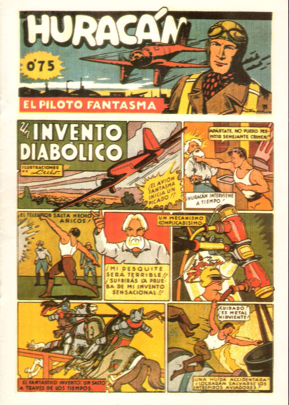 Book Cover For Huracan El Piloto Fantasma 6 - Un Invento Diabolico