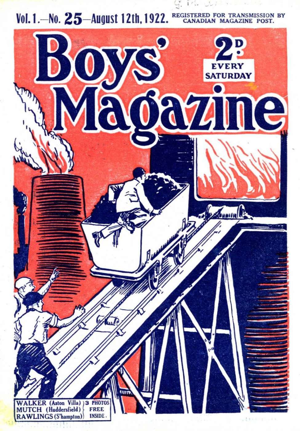 Comic Book Cover For Boys' Magazine 25