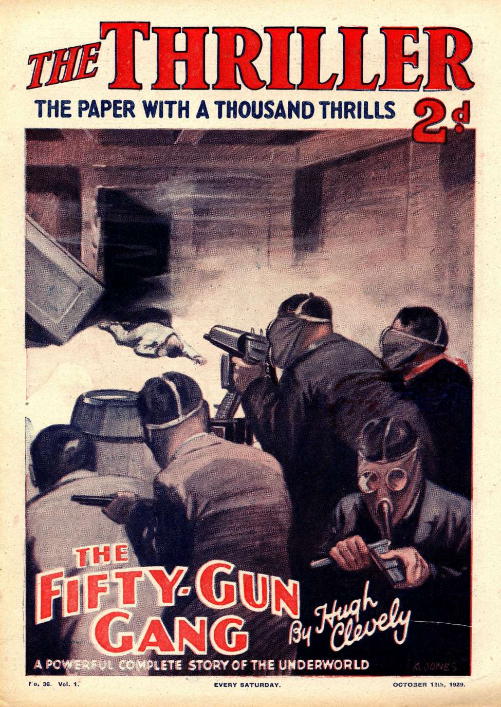 Comic Book Cover For The Thriller 36