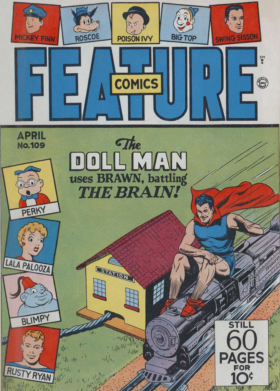 Comic Book Cover For Feature Comics 109