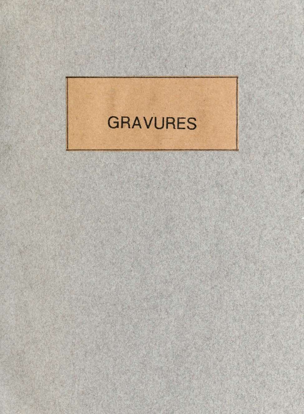 Book Cover For Gravures