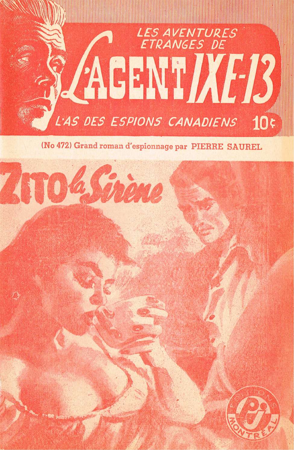 Book Cover For L'Agent IXE-13 v2 472 - Zito la sirène