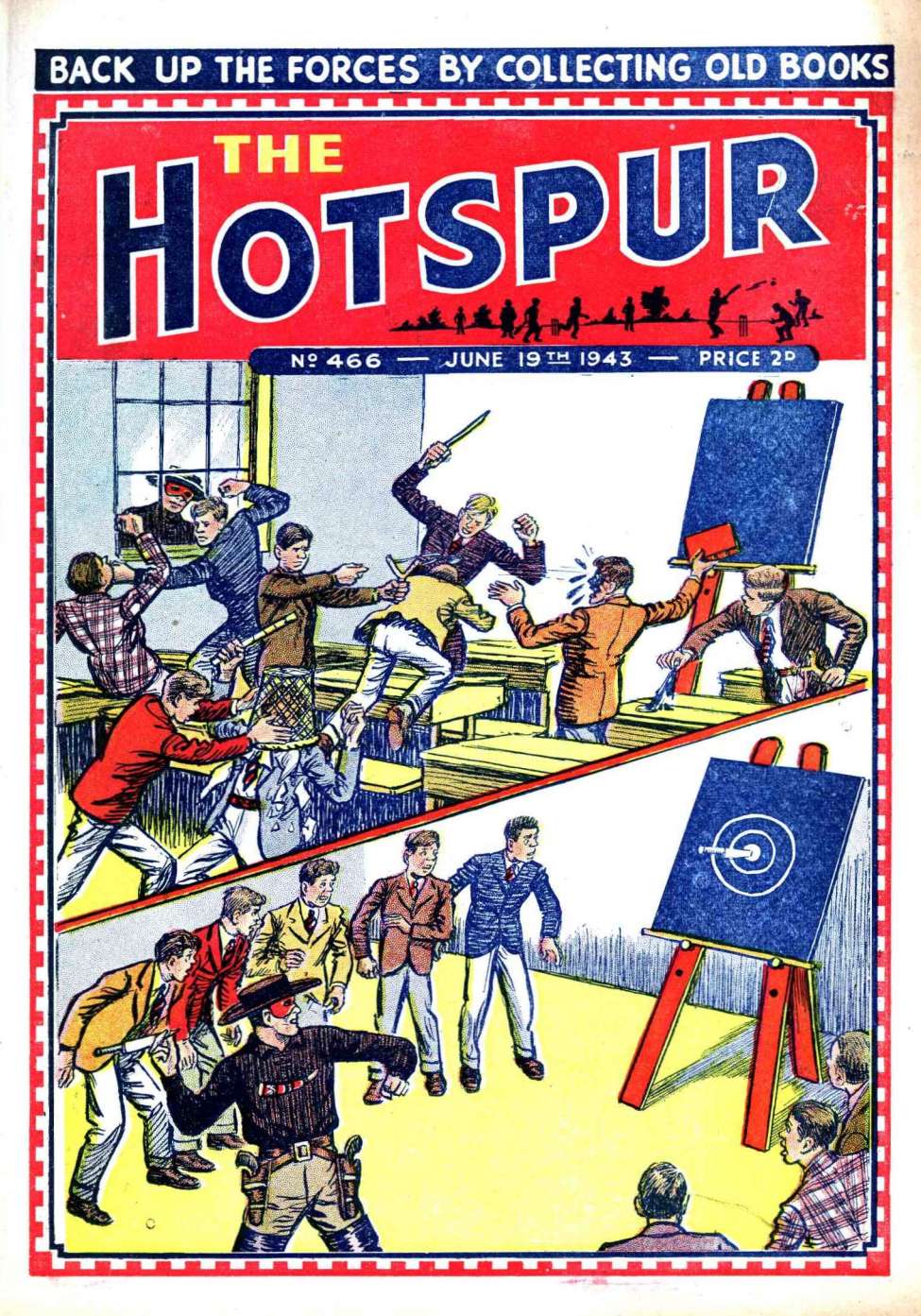 Comic Book Cover For The Hotspur 466