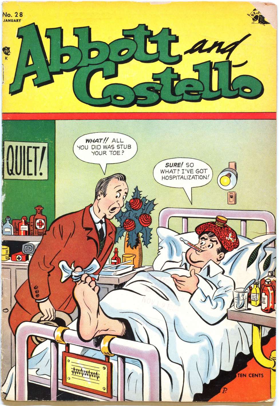 Comic Book Cover For Abbott and Costello Comics 28