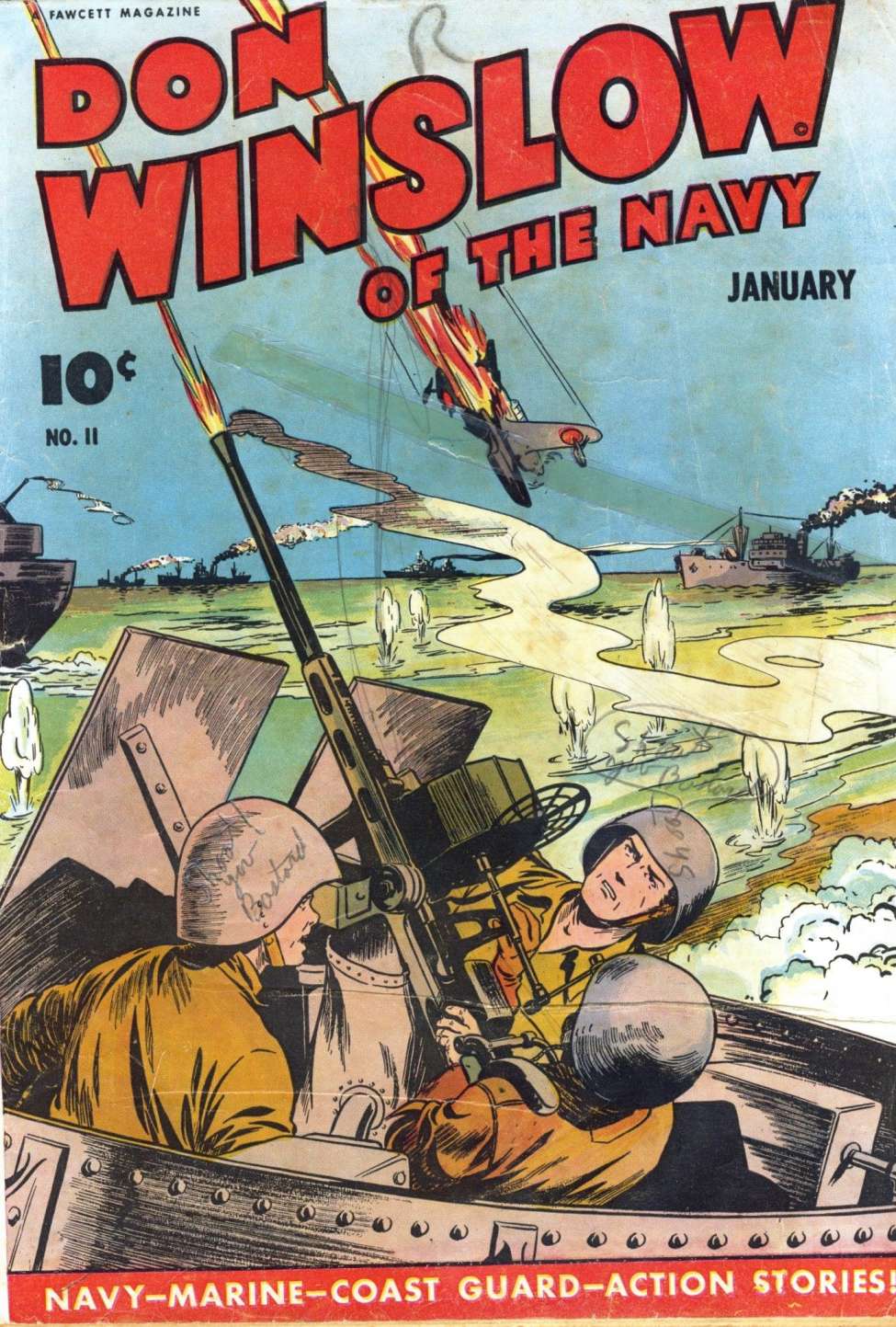Comic Book Cover For Don Winslow of the Navy 11