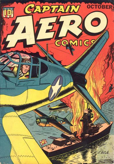 Comic Book Cover For Captain Aero Comics 17