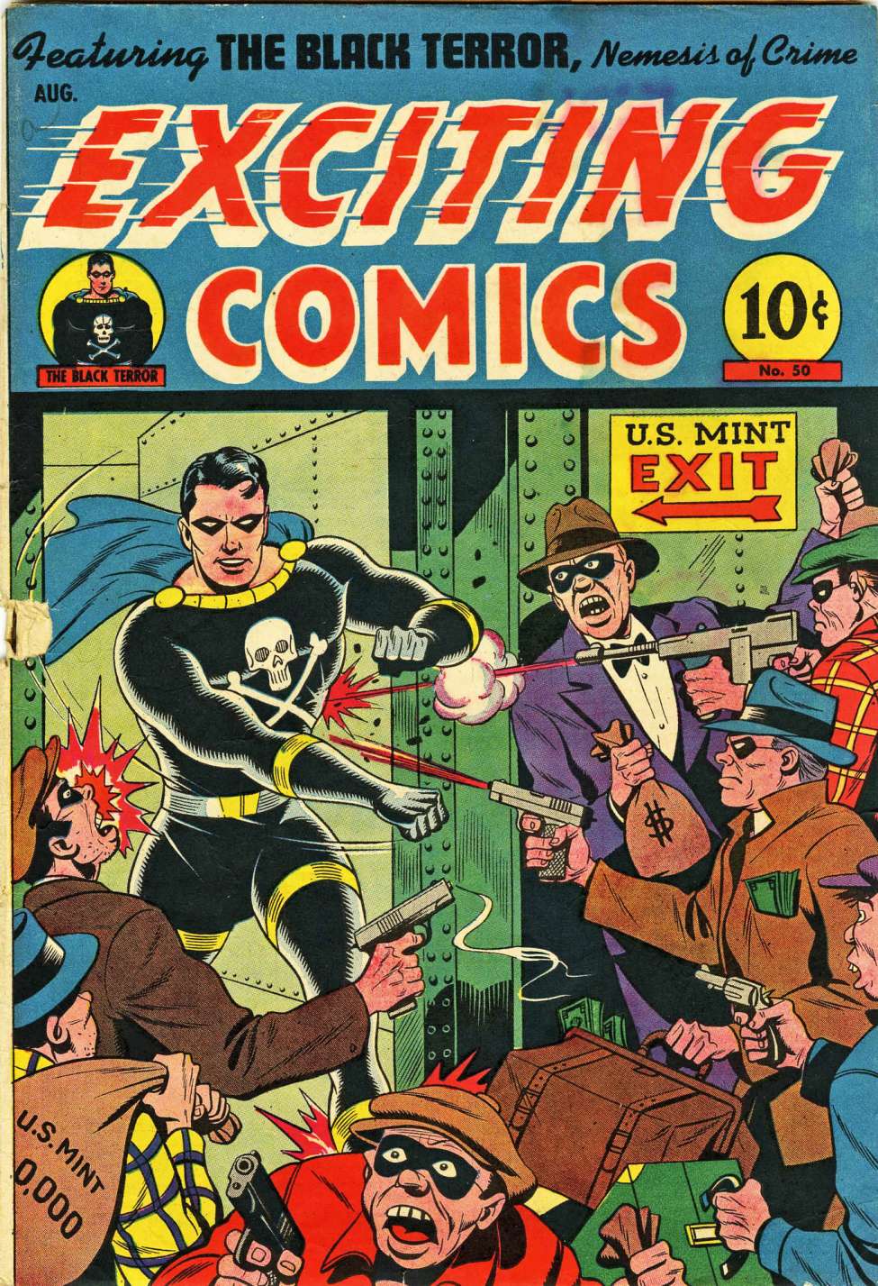 Comic Book Cover For Exciting Comics 50 - Version 2