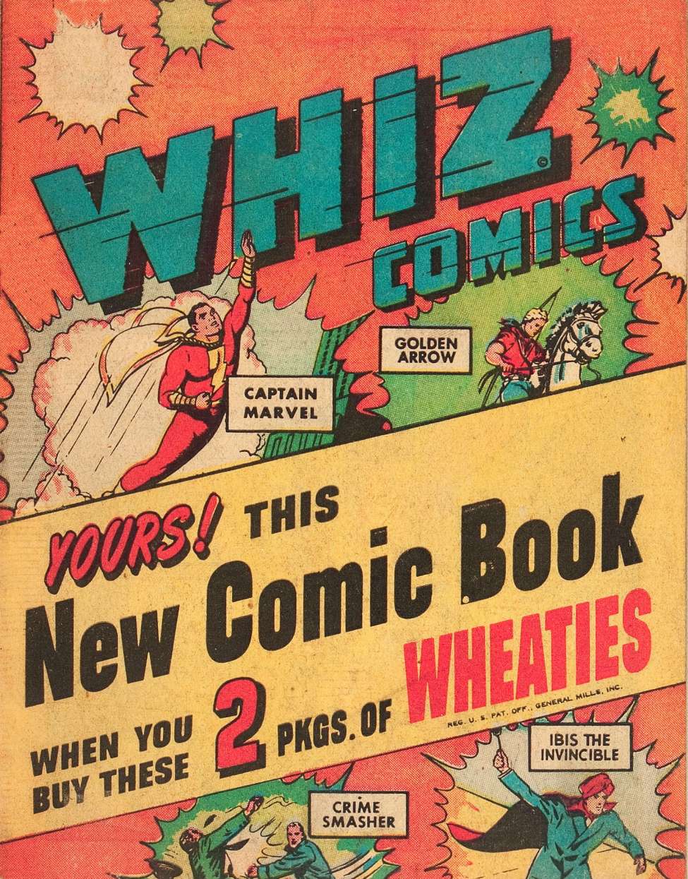 Book Cover For Whiz Comics Wheaties Giveaway - Version 2