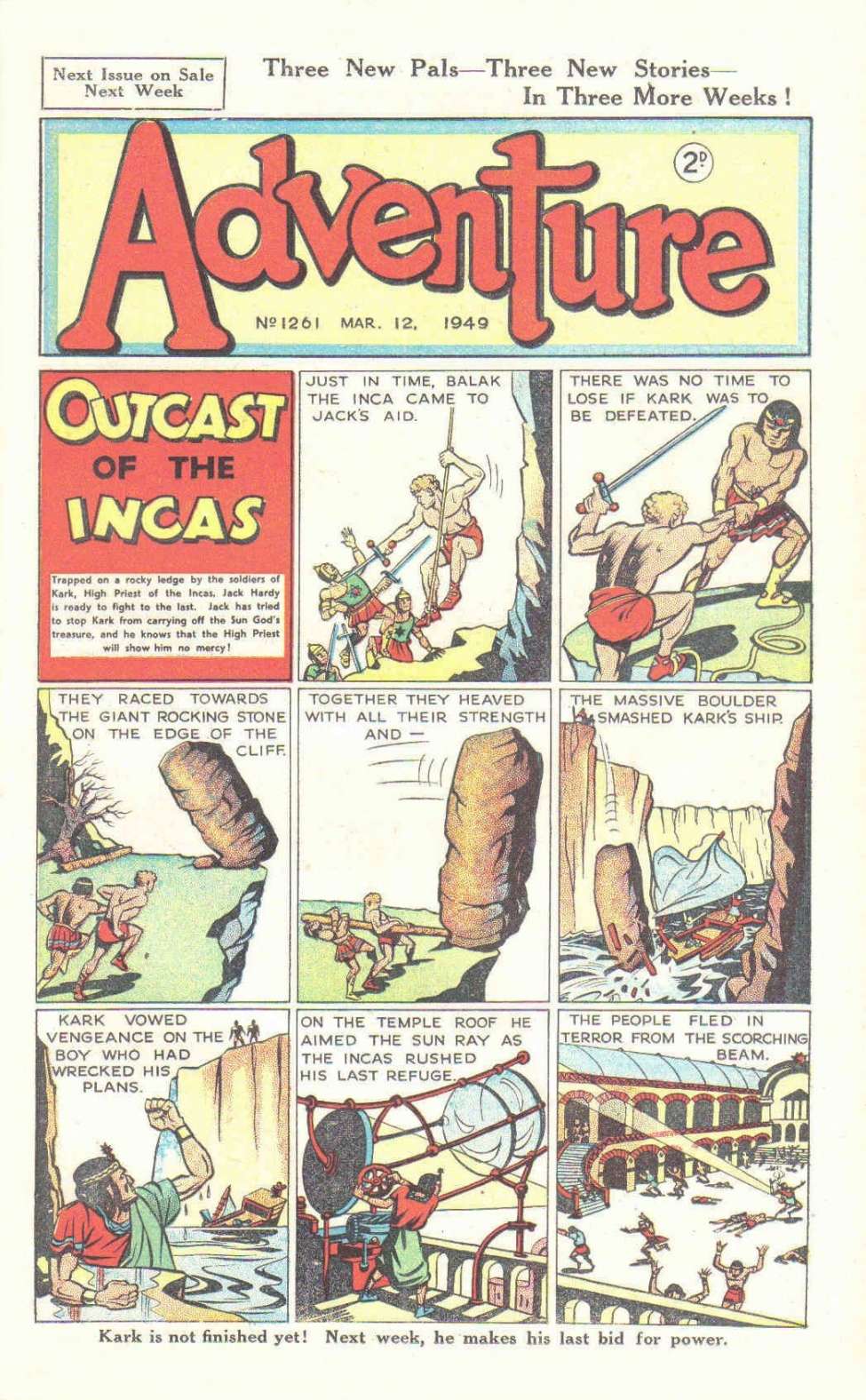 Comic Book Cover For Adventure 1261