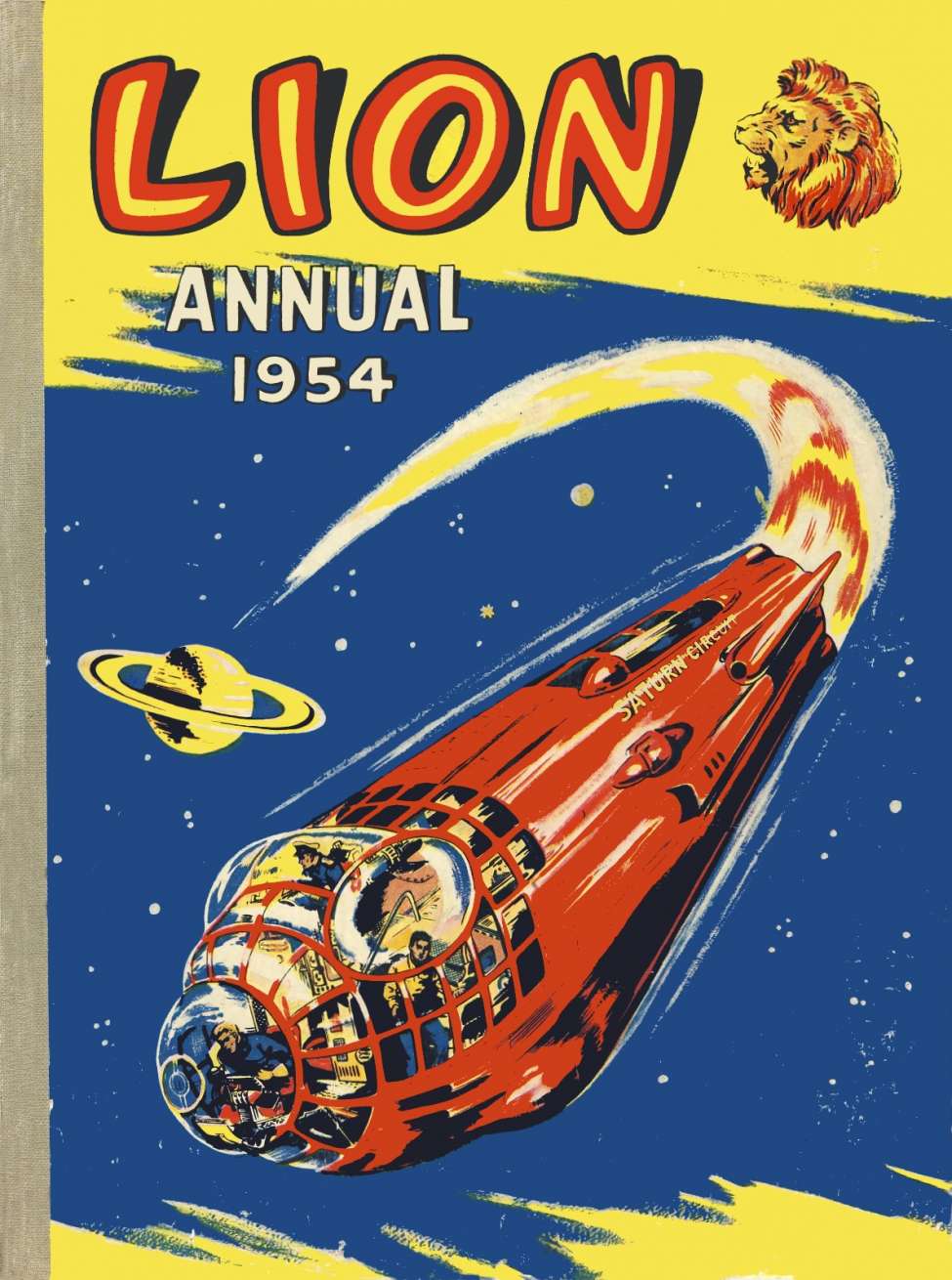 Comic Book Cover For Lion Annual 1954