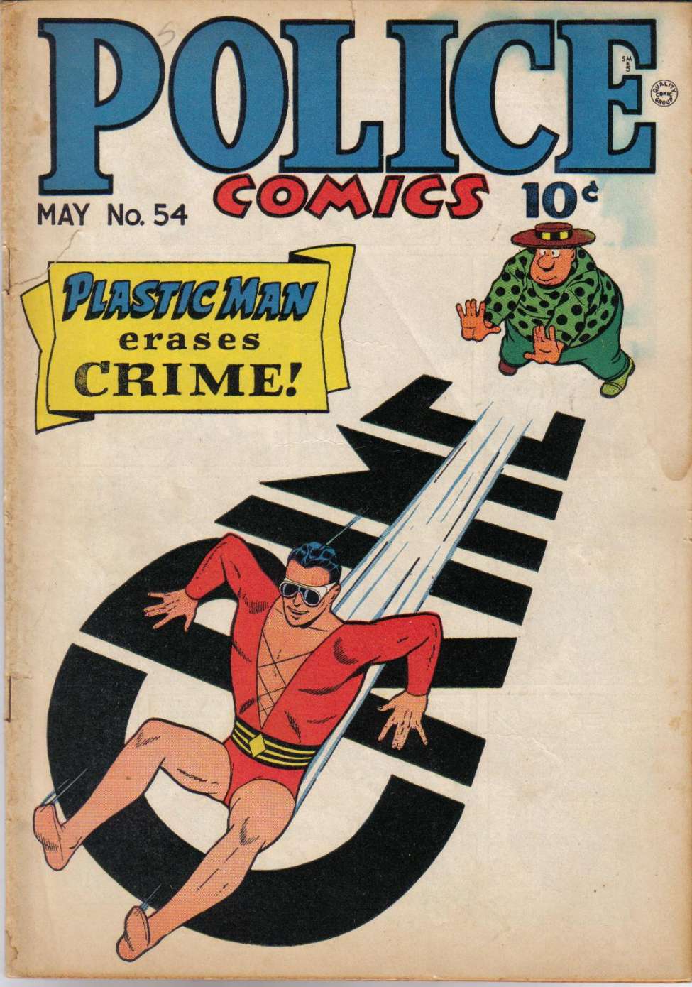 Comic Book Cover For Police Comics 54