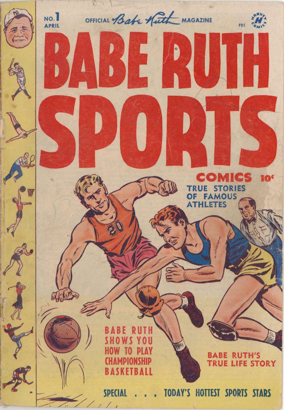 Book Cover For Babe Ruth Sports Comics 1 - Version 2