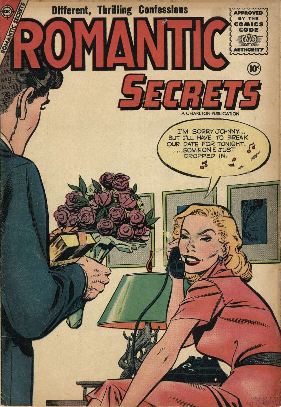 Comic Book Cover For Romantic Secrets 9