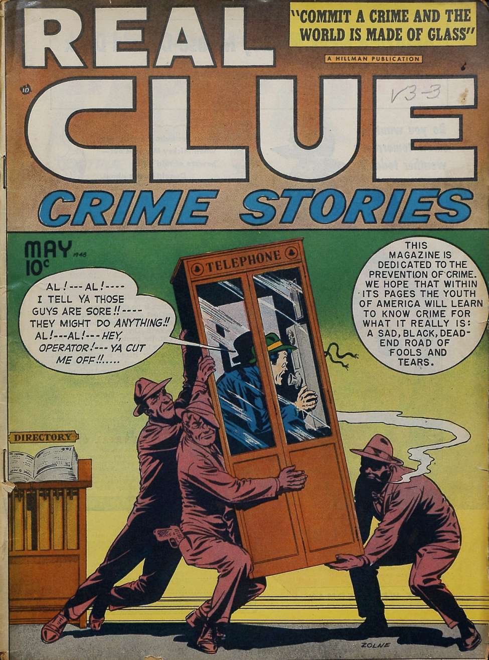Book Cover For Real Clue Crime Stories v3 3 (alt) - Version 2