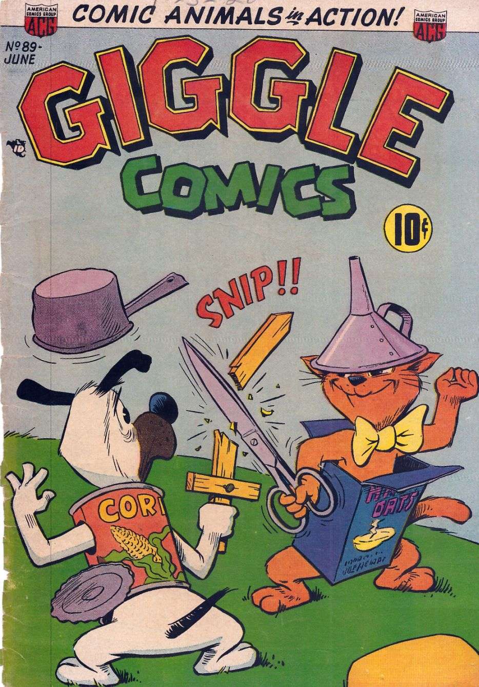 Comic Book Cover For Giggle Comics 89