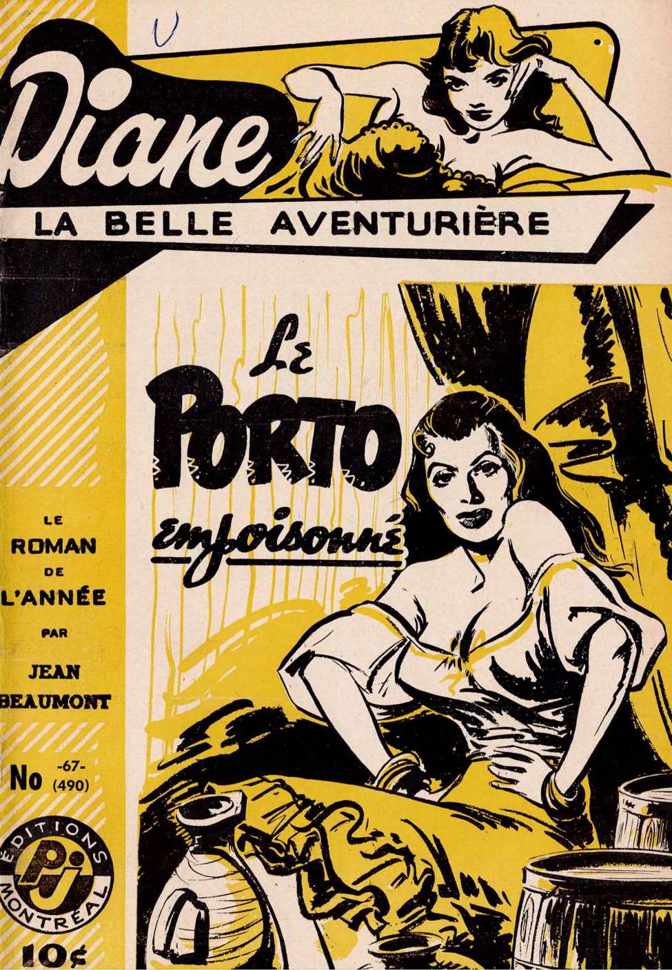 Book Cover For Diane, La Belle Aventuriere 67 - Le porto empoisonn&eacute;