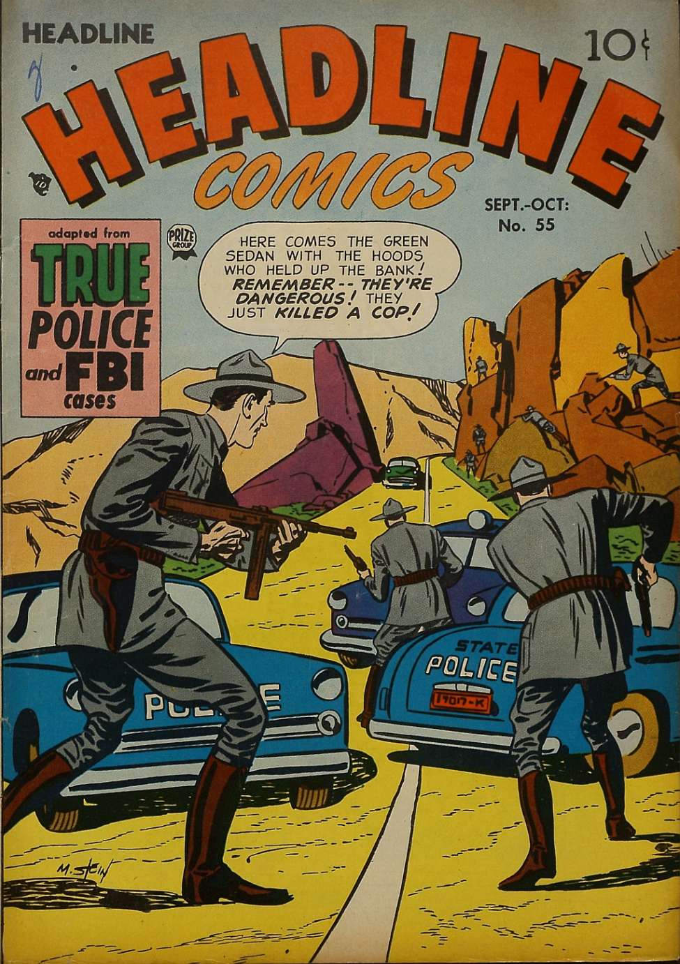 Comic Book Cover For Headline Comics 55