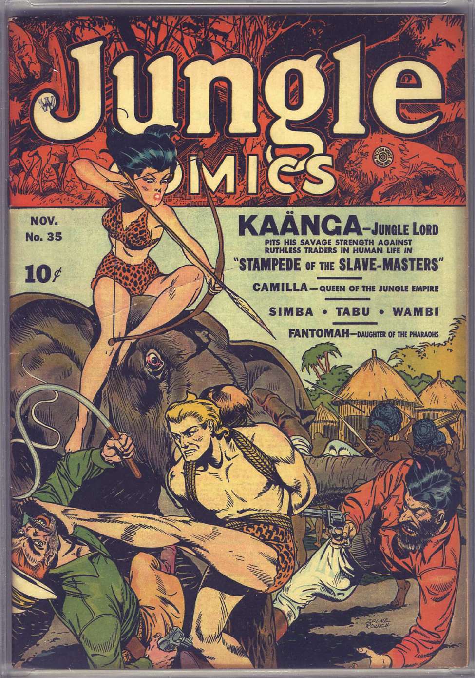 Comic Book Cover For Jungle Comics 35