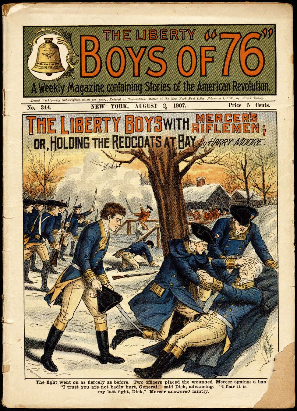 Book Cover For The Liberty Boys of 76 344 - The Liberty Boys with Mercer's Riflemen