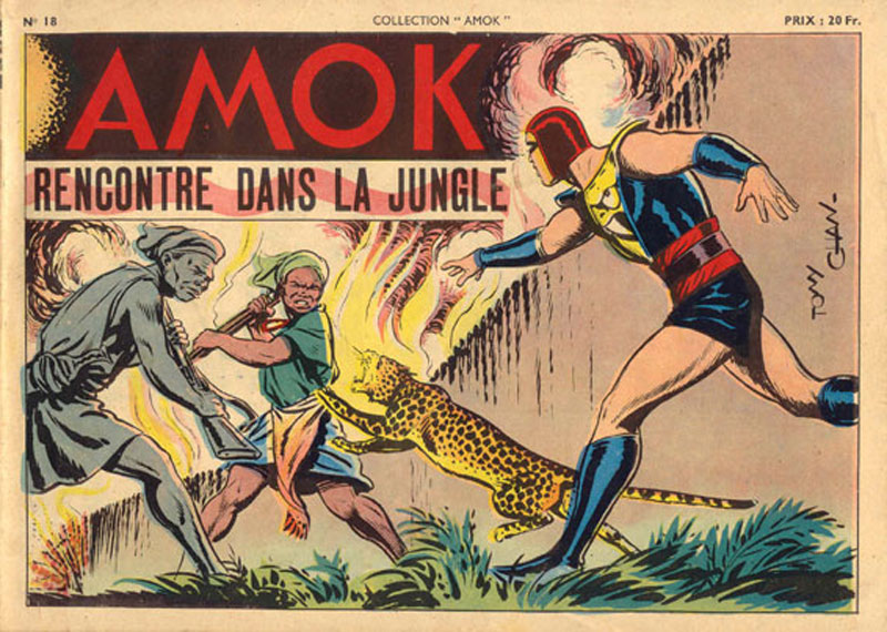 Comic Book Cover For Amok 18 - Rencontre dans la Jungle