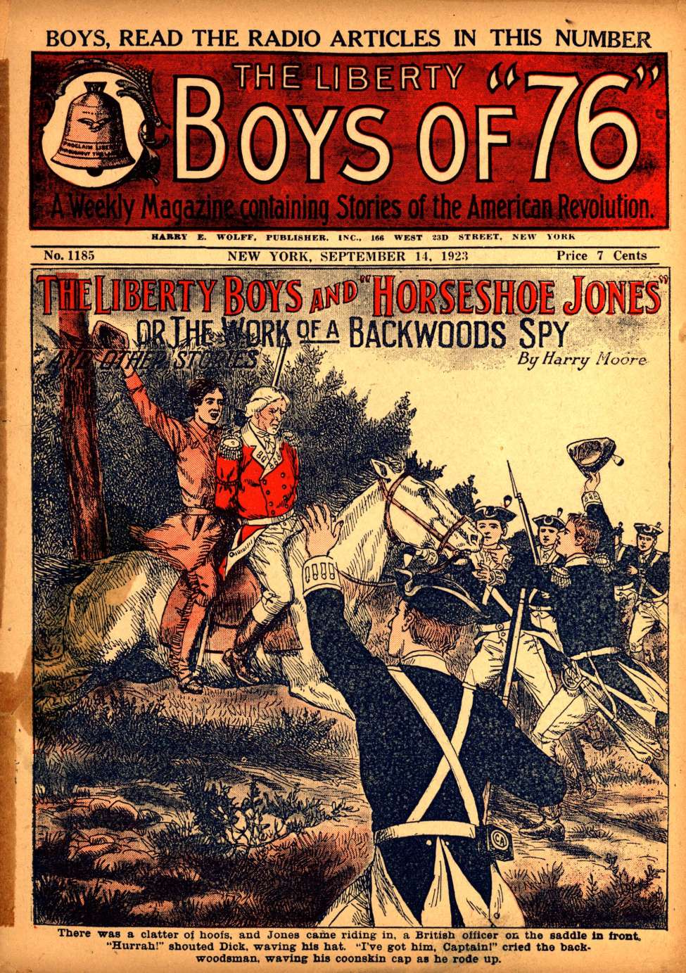 Book Cover For The Liberty Boys of 76 1185 - The Liberty Boys and Horseshoe Jones