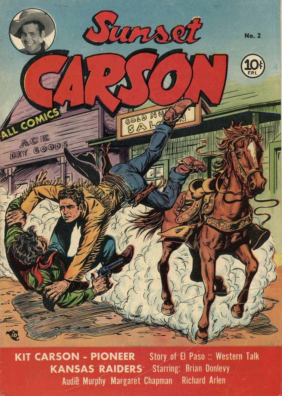 Comic Book Cover For Sunset Carson 2
