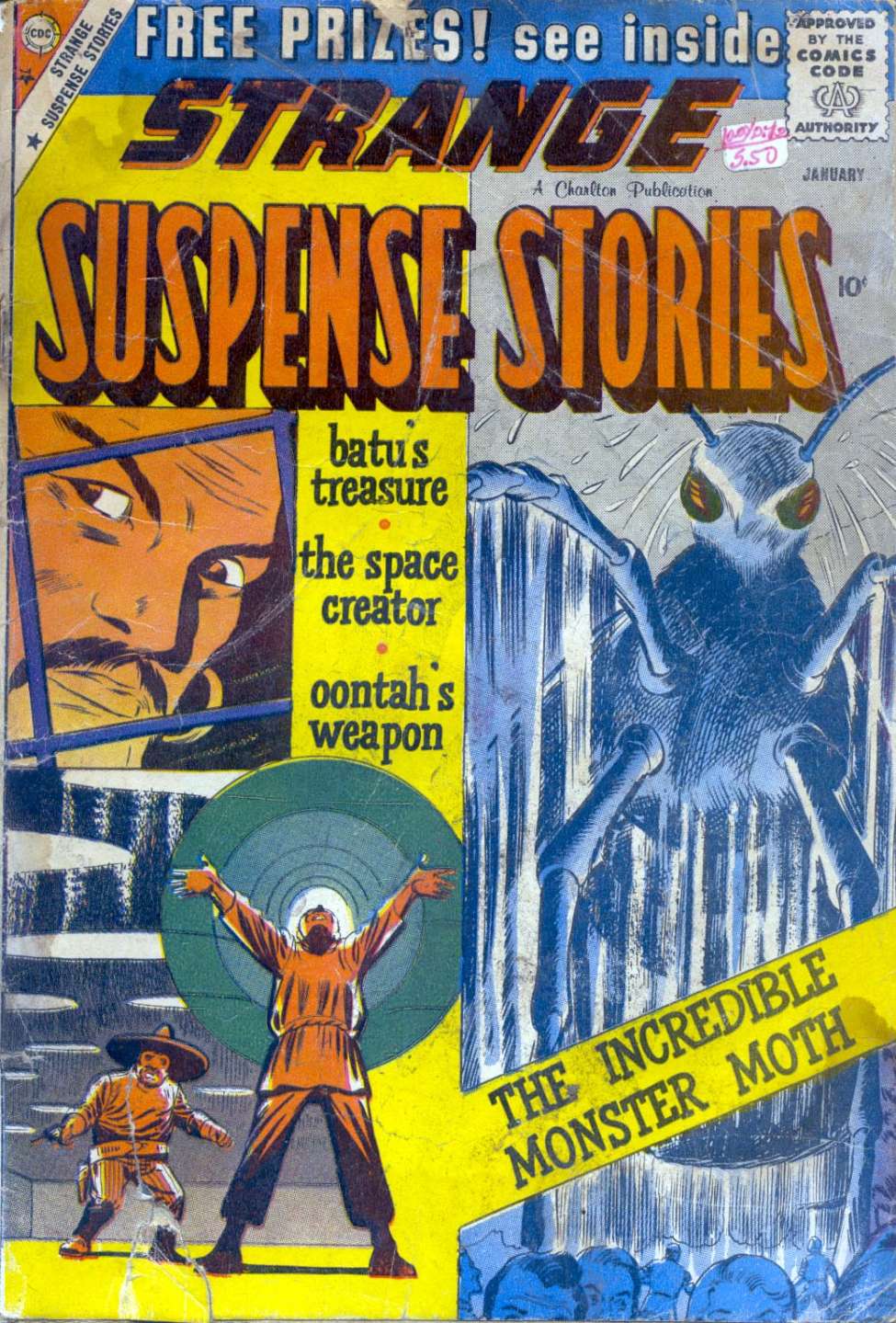 Comic Book Cover For Strange Suspense Stories 45