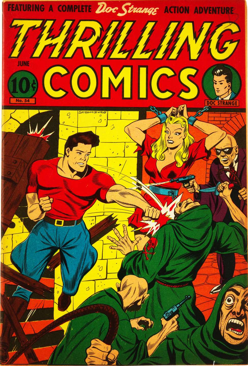 Book Cover For Thrilling Comics 54 - Version 2