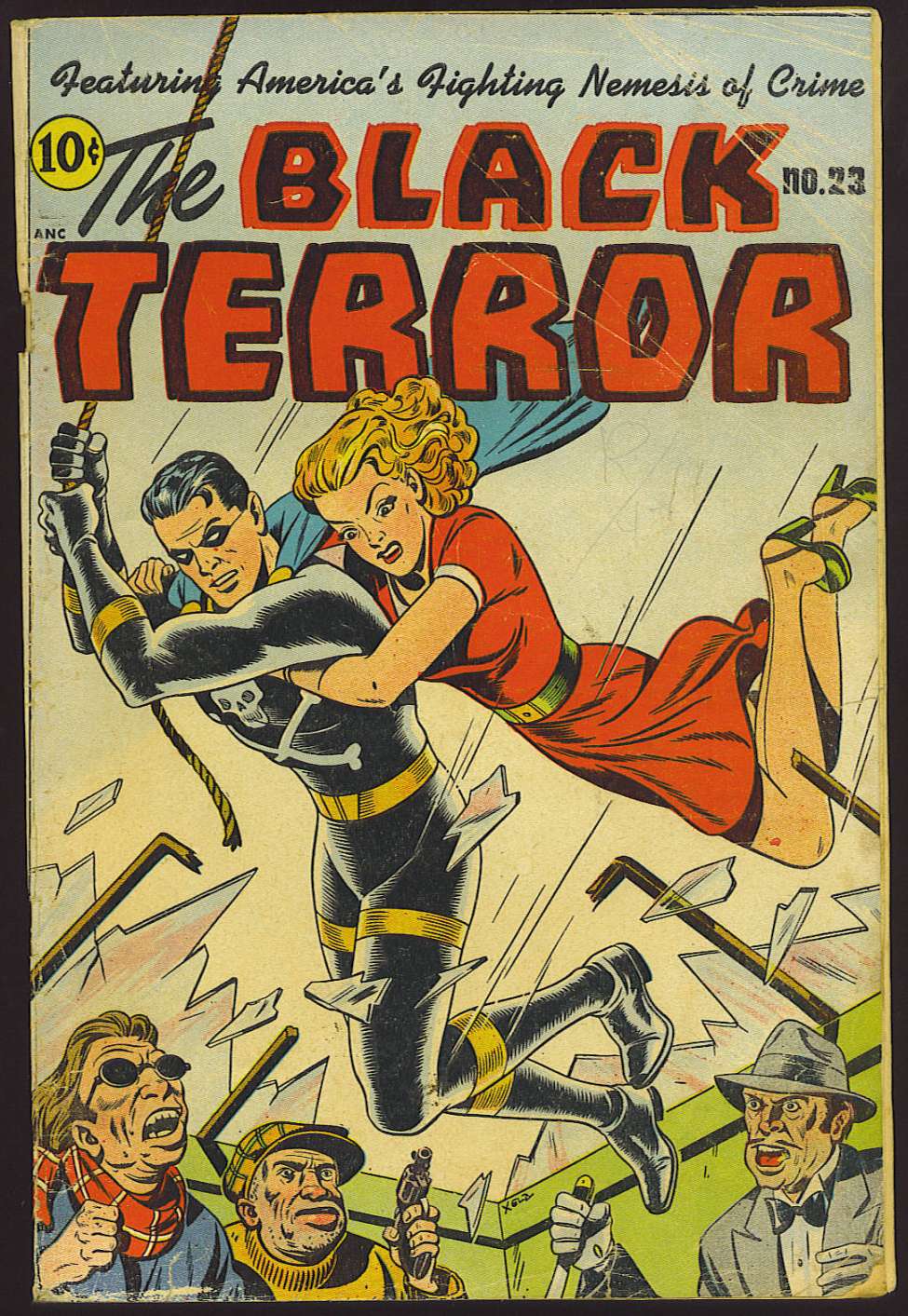 Comic Book Cover For The Black Terror 23