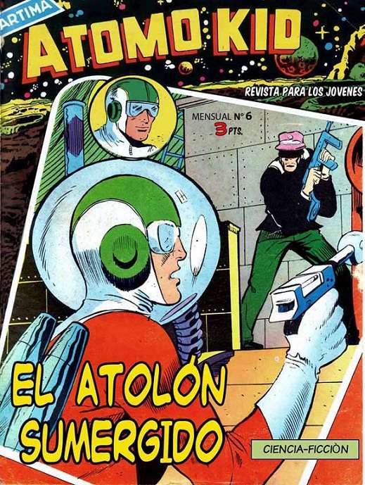 Comic Book Cover For Atomo Kid 6 El atolón sumergido