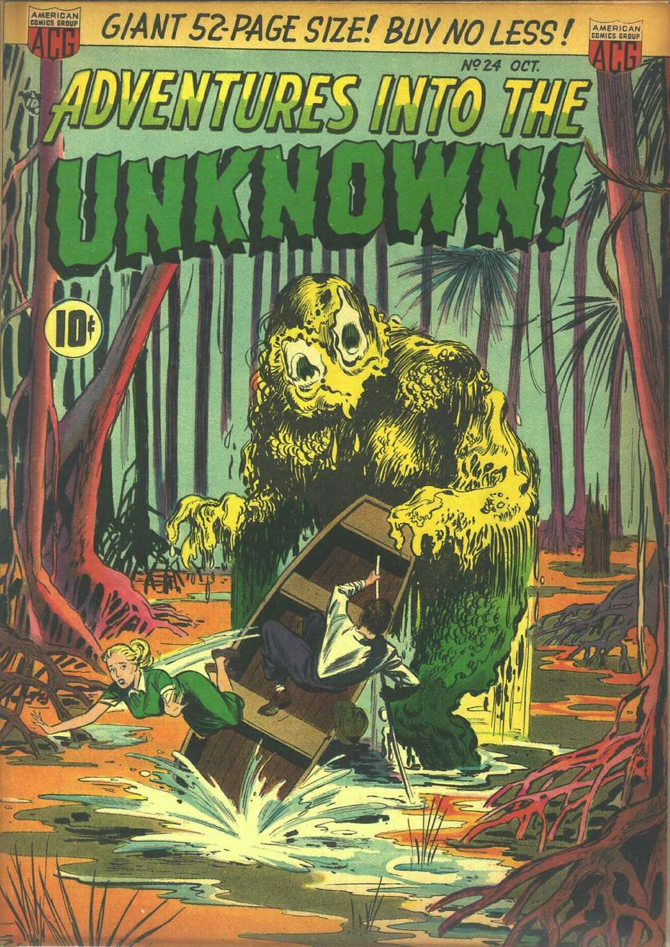Comic Book Cover For Adventures into the Unknown 24